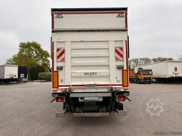 Brandalı açık yarı römork  Citysatte gelenkt Planen Auflieger mit LBW + ZWG