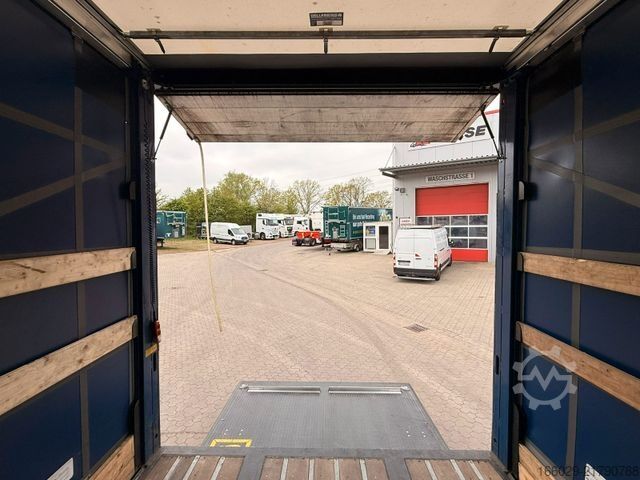 Brandalı açık yarı römork  Citysatte gelenkt Planen Auflieger mit LBW + ZWG