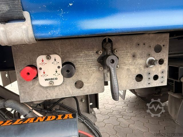 Brandalı açık yarı römork  Citysatte gelenkt Planen Auflieger mit LBW + ZWG