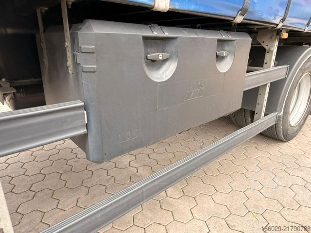 Brandalı açık yarı römork  Citysatte gelenkt Planen Auflieger mit LBW + ZWG