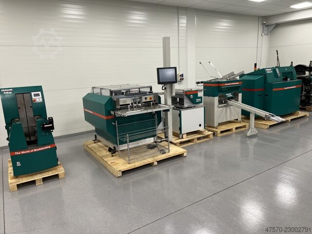 μηχάνημα βιβλιοδεσίας Schmedt hardcover book production line 