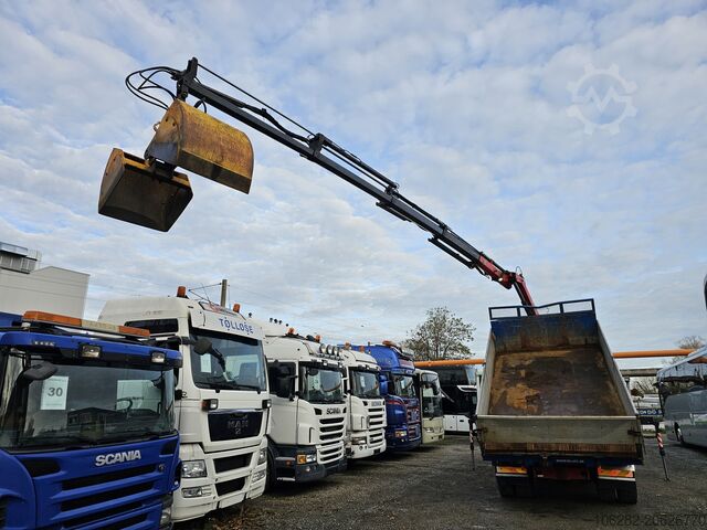 Dreiseitenkipper LKW Volvo FM9 340HP Kran FASSI F95A.24 Blatt/Blatt