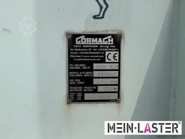 Autokranwagen MAN 8.180  Cormach 23000 36-3  32 Meter Montagekran