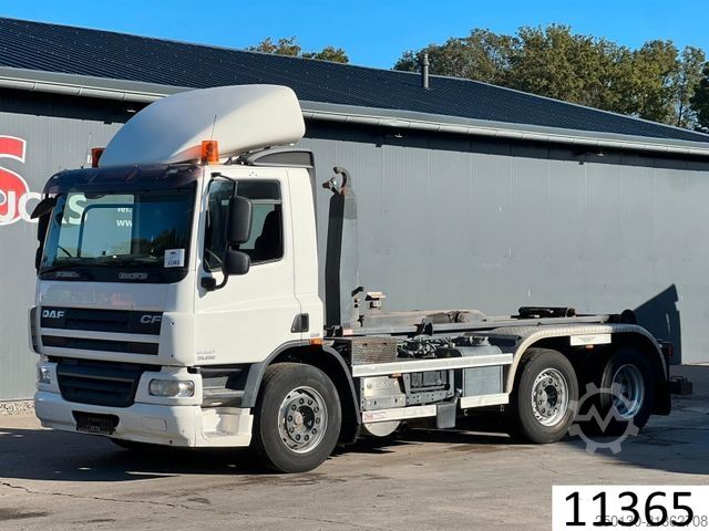 Hakowiec DAF CF 250 VDL-Abrollkipper mit Planenaufbau u. LBW