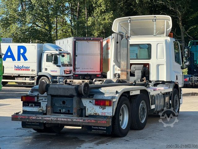 Hakowiec DAF CF 250 VDL-Abrollkipper mit Planenaufbau u. LBW