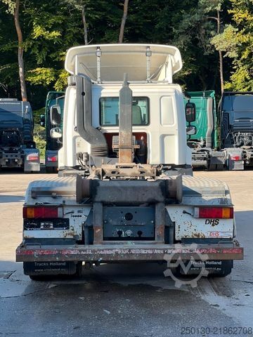 Hakowiec DAF CF 250 VDL-Abrollkipper mit Planenaufbau u. LBW