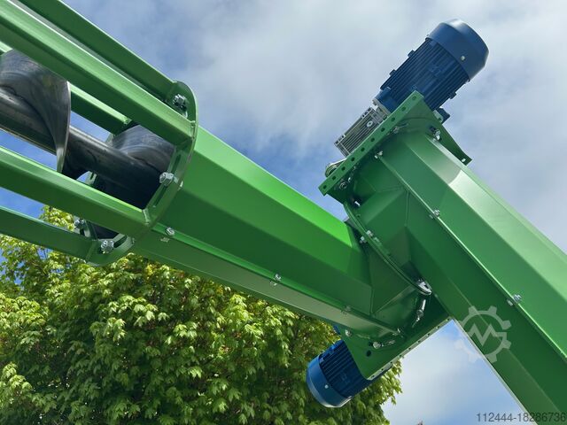 Vulsysteem houtsnippers vulschroef Löttner Maschinenbau 