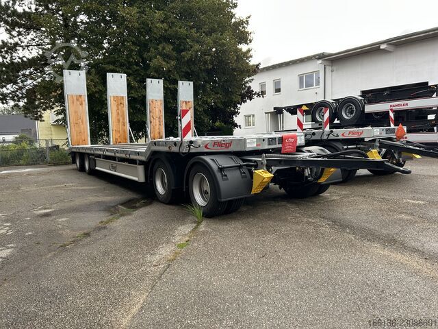  Fliegl 4-Achs Tiefladeanhänger VTS 400 Par/hydr