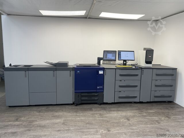 Máquina de impresión digital Konica Minolta AccurioPress C4070 incl. Fiery, IQ-501, Finisher paper deck