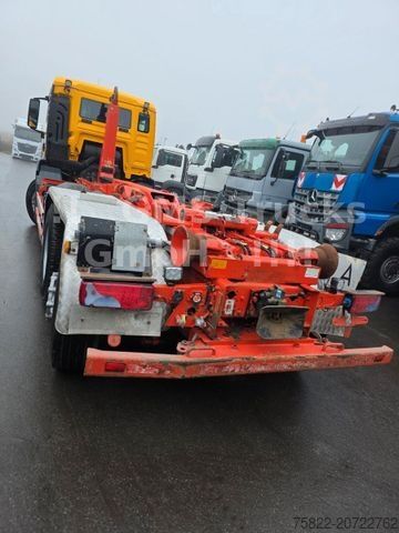 Kampós konténerszállító teherautó MAN TGS 26.400 / Meiller / Retarder