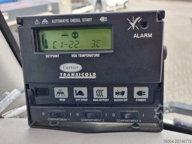 Gekoeld/bevroren transport DAF LF 220 Kuhlkoffer/Carrier Supra 850MT / LBW/ EU...