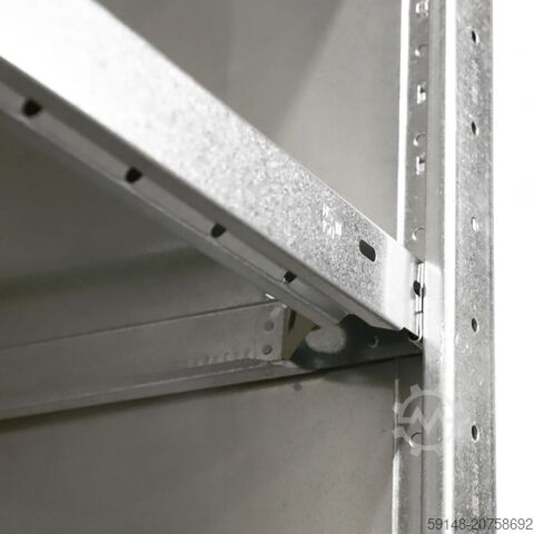 Μεταχειρισμένο βασικό πλαίσιο ραφιών με επίπεδα, πλάτος: 1055 χιλ., βάθος: 640 χιλ., ύψος: 2200 χιλ. Kruizinga 98-589GB