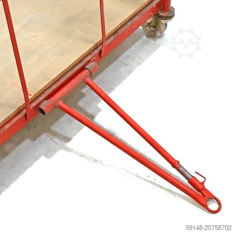 Gebruikte Meubeltransportwagen L-frame nestbaar  - L:1800 x B:1120 x H:1800mm - Rood - Kruizinga 98-7078GB