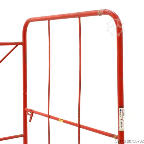 Gebruikte Meubeltransportwagen L-frame nestbaar  - L:1800 x B:1120 x H:1800mm - Rood - Kruizinga 98-7078GB