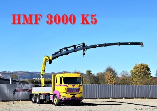 Autolaadkraan MAN TGS 28.440 Pritsche 5,60* HMF 3000 K5 + FUNK !