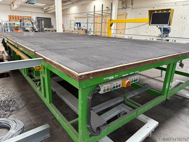 Table de concassage en verre Hegla LKB 7237 GA