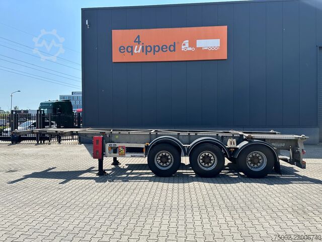 Transporte de contentores Van Hool 20FT/30FT ADR CHASSIS / galvanized / BPW DRUM /...