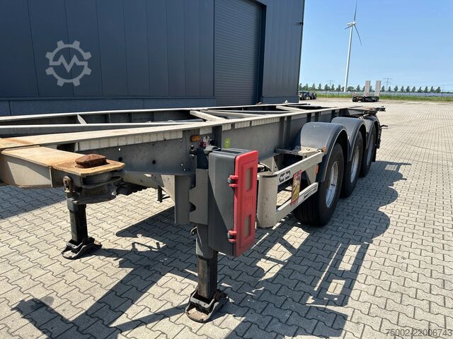Transporte de contentores Van Hool 20FT/30FT ADR CHASSIS / galvanized / BPW DRUM /...