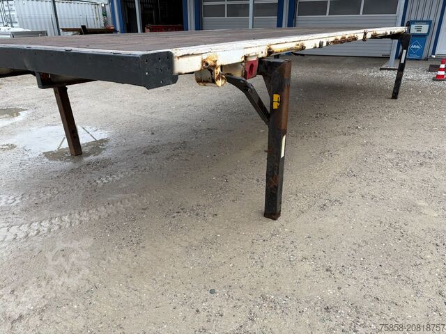 Wechselpritsche offen Krone 7,82m BDF Baustoff Zurringe Kranbar