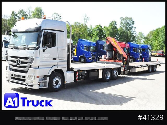 Grue montée sur camion MERCEDES-BENZ 2541 MP3, Kran: PK 34002 SH, Container, FUNK