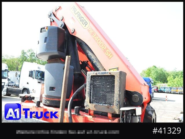 Grue montée sur camion MERCEDES-BENZ 2541 MP3, Kran: PK 34002 SH, Container, FUNK