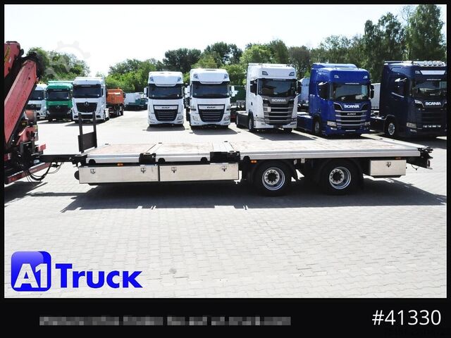 Otwarta przyczepa STEHMANN ZZW 16, Container, verbreiterbar, ausziehbar, oben gekuppelt