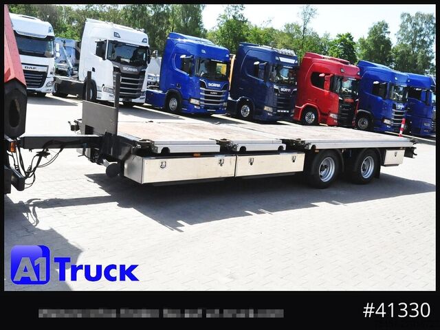 Otwarta przyczepa STEHMANN ZZW 16, Container, verbreiterbar, ausziehbar, oben gekuppelt