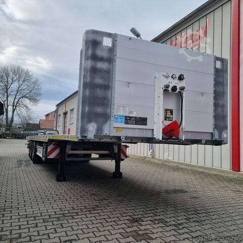 Otvorena poluprikolica Fliegl 3-Achs Plateau Sattel SDS 380 Mega