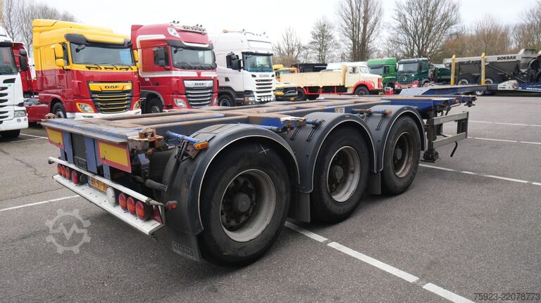 Containertransport D-tec FT-43-03-V Flexitrailer multi container chassis...