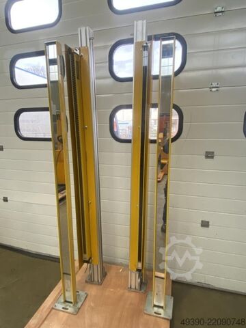 Mehrstrahl-Sicherheits-Lichtschranke, 1 Sender + 1 Empfänger + 2 Reflektoren, Spiegelsäule, Gerätesä FIESSLER ULVT 1500/105 S + ULVT 1500 / 105 E