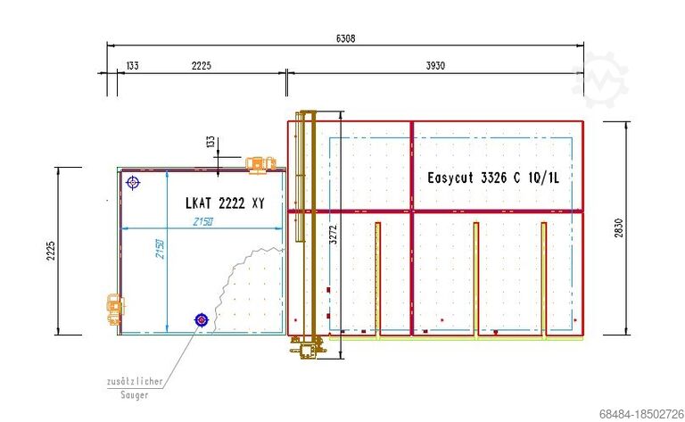 Glassnijtafel met LOW-E slijpmachine Hegla Easycut 3326C + LKAT 2222