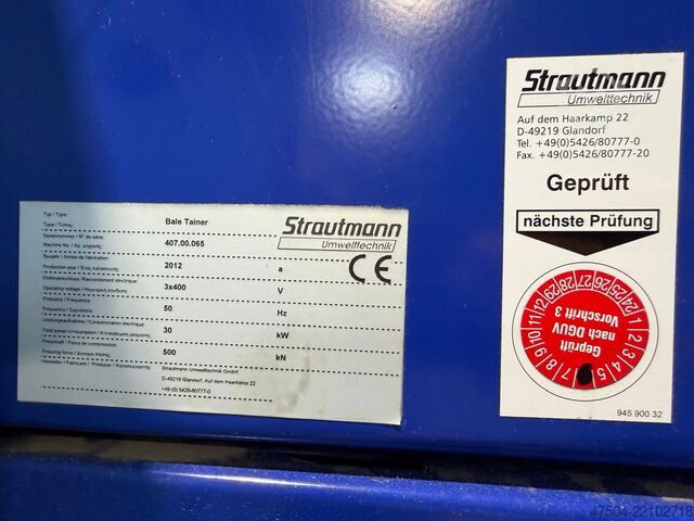 Prensa de balas Strautmann BaleTainer