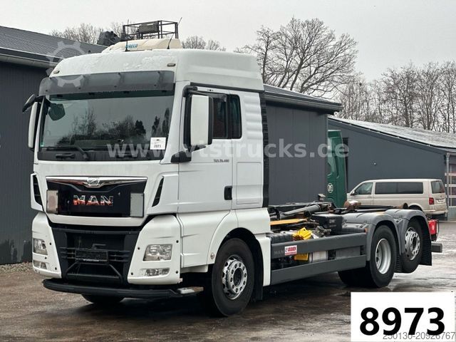 Hákový nosič kontejnerů MAN TGX 26.480 6x2  Euro6 HIAB-Abrollkipper