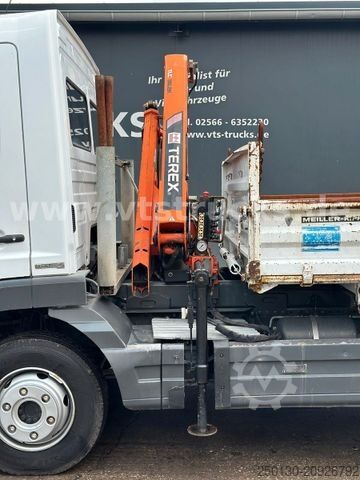 Třístranná sklápěcí dodávka MERCEDES-BENZ Atego 818 4x2 Terex-Ladekran, Meiller-DSK, 7.5 t