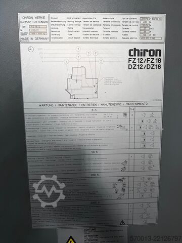Vertikalt bearbejdningscenter CHIRON chiron FZ 18 S Magnum
