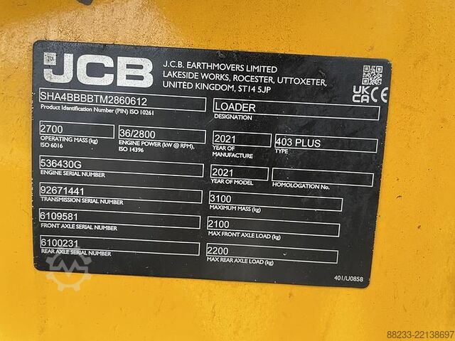 Kipper JCB 403 SV