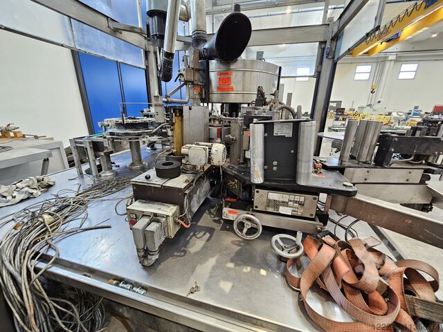 Rotuladora de cola quente Krones Contiroll (2000) Krones Heißleimetikettierer