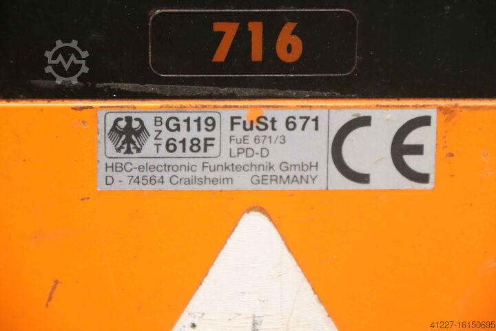 Télécommande radio pour grue HBC radiomatic FuSt 671