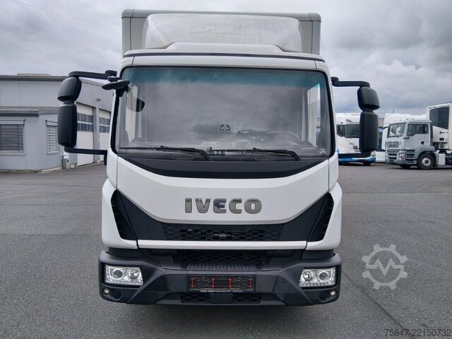 LKW mit Kofferaufbau Iveco EuroCargo ML 75 E 19/P LBW Türe im Koffe
