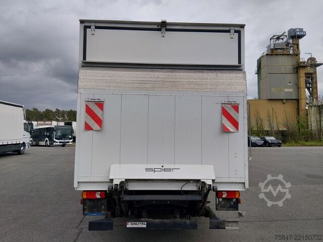 LKW mit Kofferaufbau Iveco EuroCargo ML 75 E 19/P LBW Türe im Koffe