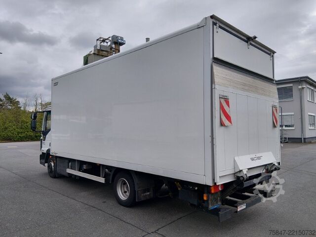LKW mit Kofferaufbau Iveco EuroCargo ML 75 E 19/P LBW Türe im Koffe