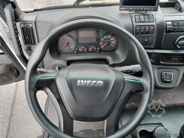 LKW mit Kofferaufbau Iveco EuroCargo ML 75 E 19/P LBW Türe im Koffe