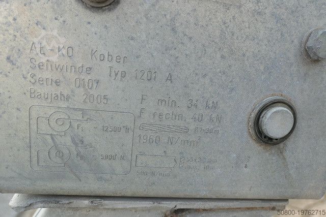 Pótkocsi  Trebbiner RT 22.20, Kabeltrommel, Verzinkt