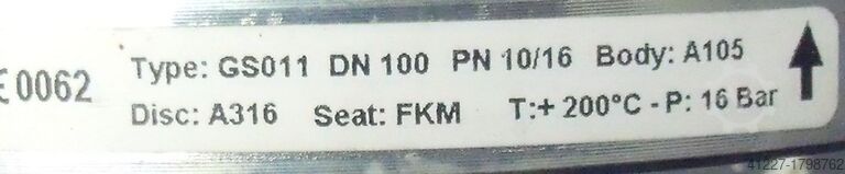 Povratni ventil DN100 END PN16