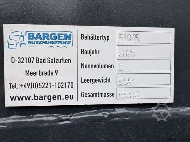Cserélhető alvázas pótkocsi ungesetzt Abrollcontainer City 3.8m x 2.15m x 0.75m sofort verfügbar!