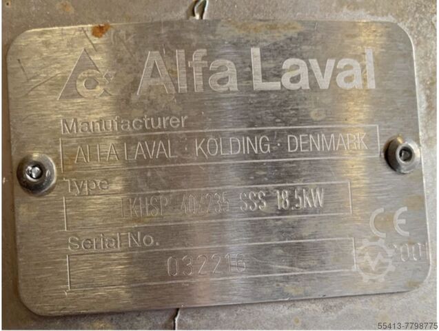 ALFA LAVAL PUMP LKHSP 40/235 SSS Alfa Laval