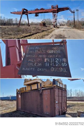 Gru a cavalletto per container I. Feduk Uzlav Machine Plant in Tula, Ru KK 20-25-8,5-5