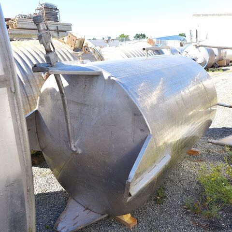 Cuve de mélangeur de 3500 litres en inox V2A avec agitateur à hélice  8828