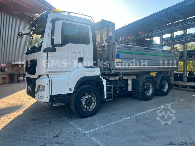 Trostrani kiperski kamion MAN TGS 33.500 / Manual /Meiller BORDMATIK/WENIG KM