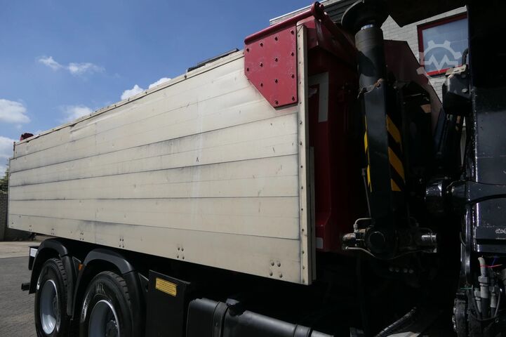 Kipper met kraan MAN TGS 26.480 | 6X6 | 2 Side Tipper + Hydraulic du...